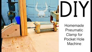 Homemade PVC Air Cylinder for a Pocket Hole Machine | DIY