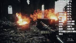 Battlefield 1 - FX 6300 4.6GHz - RX 460 4GB - high settings 1080p