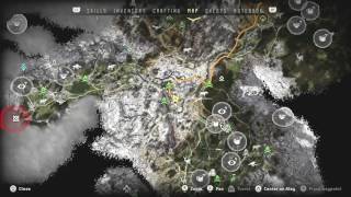 Horizon Zero Dawn Get Map of Metal Flower Ancient Vessel Vantage