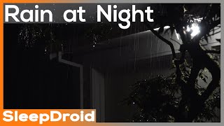►Relaxing Night Rain Sounds for Sleeping ~Fall asleep fast! Rainstorm by Floodlights, 10 Hour Lluvia