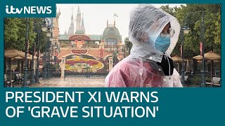 Coronavirus spread 'accelerating', China President Xi Jinping warns | ITV News