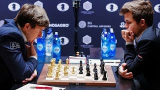 Шахматы. Карлсен - Карякин: Чемпион Мира НЕ ЗАМЕТИЛ МАТА В 5 ХОДОВ!