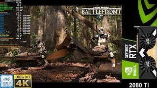 STAR WARS Battlefront Ultra Settings 4K Endor Chase | RTX 2080 Ti | i7 8700K 5.3GHz