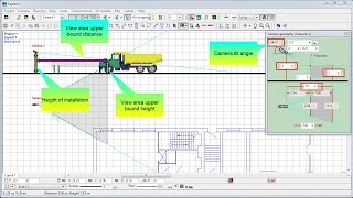 CCTV design with VideoCAD. Camera Geometry box. Video tutorial. Lesson 5.