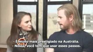 Natalie Portman e Chris Hemsworth falam sobre Thor (legendado)