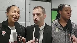 KB SHARP, Fabrice FERNANDES & Assitan KONE après Villeneuve vs St-Amand - Coupe de France