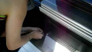 2 12'' ID max on Hifonics Colossus 3200watt amp in the lancer trunk wall