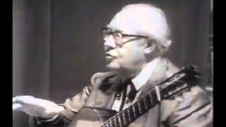 The Segovia Master Class in Spain - Classical Guitar Masterclass - Andres Segovia