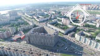 Видео с высоты, Санкт-Петербург, Недвижимость, метро проспект Просвещения,