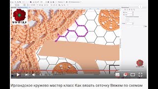 Вязание крючком Болеро  Ирландское кружево 6 июня Вязание по шаблону  Вязание Прямые трансляции
