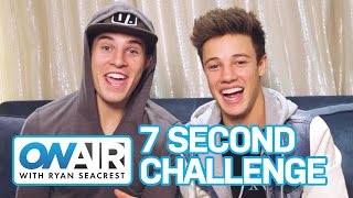 7 SECOND CHALLENGE w/ Cameron Dallas & Marcus Johns | On Air with Ryan Seacrest