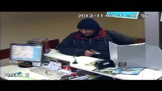 Ограбление банка в Броварах, видео с камер наблюдения