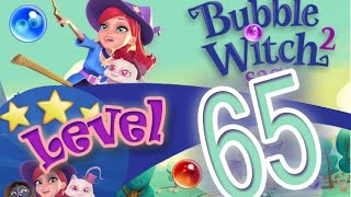 How to beat Bubble Witch Saga 2 Level 65 - 3 Stars - No Boosters - 71,900pts