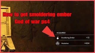 How to get smoldering ember | God of war ps4 2018