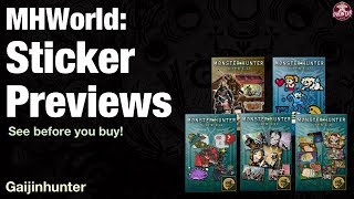 Monster Hunter World: All Stickers [As of April 13]