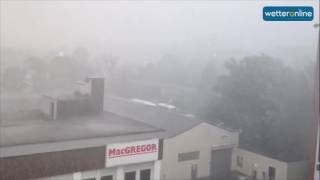 Unwetter: Downburst in Hamburg (22.06.2017)