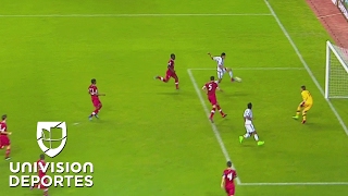 Ronaldo Cisneros coronó una gran jugada de Carlos Antuna para el 2-0 de México