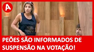 A FAZENDA 11: Peões são informados que a votação da roça entre Hariany e Lucas está suspensa