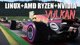 Formula 1 2017 -  Linux Gameplay (Vulkan) (Ryzen 7 1700+GTX 1060)