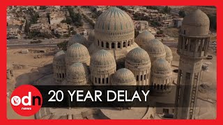 Amazing Drone Footage of Mosul Grand Mosque Being Built After 20 Year Delay