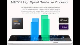 CUBOT S208 MTK6582 1.3GHz Quad Core 5.0 Inch QHD Screen Android 4.2 3G Smartphone