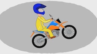 Мультик - Раскраска. Учим Цвета - Мотоциклы - Часть 1
