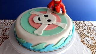 Пиратский торт из мастики