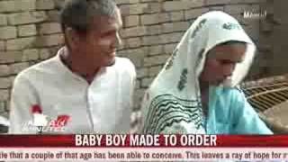 Seventy-year-old gives birth to twins