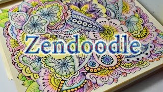 How To Doodle Flowers | Zendoodle | Как Рисовать Дудлинг