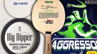 Aggressive play with DR NEUBAUER Aggressor 1,5 mm & YINHE Big Dipper on Off- RED + BLACK Faith