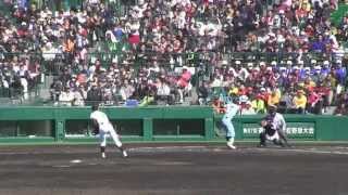 【2015 ドラフト候補NO1】 高橋純平 最速150キロ 奪三振シーン　県岐阜商 vs 近江 2015センバツ高校野球　甲子園