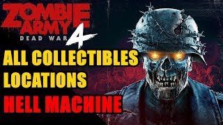 Hell Machine All Collectibles: Heroic Action, Documents, Comic Pages, Zombie Hands, Upgrade Kits