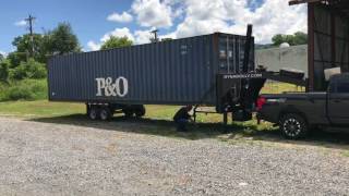 40' Shipping Container Unload