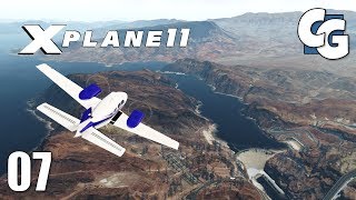 X-Plane 11 - Ep. 7 - Flying Past the Hoover Dam - REP Baron 58 G1000 + FSEconomy