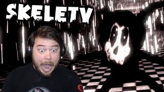 BENDY AND THE INK MACHINE... BUT IN FRENCH?! | Skelety in the Park of Nightmares (Ending)
