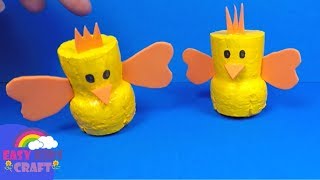 Easter Chick Cork Craft | Best of Waste Easter Craft