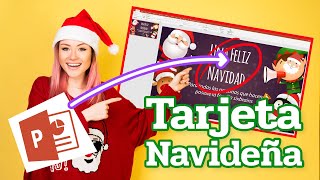 ??? Tutorial tarjeta de NAVIDAD en powerpoint | Como hacer una TARJETA en powerpoint