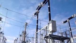 Коронный разряд на ОРУ 330 кВ (Corona discharge at OSG 330 kV)