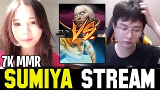when SUMIYA meets 7k Girl Streamer again | Sumiya Invoker Stream Moment #826