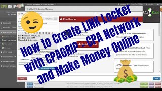 How to Create LINK Locker with CPAGRIP - CPA Network and Make Money Online
