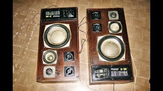 Колонки Radiotehnika S-90 со спецыффектами первое включение
