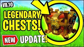 *BIG* NEW Fortnite v8.01 Update!! | NEW LEGENDARY CHESTS, FIREWORK ROCKETS VAULTED (TREASURE MAP)