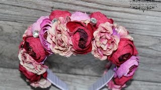 Купить ободок с цветами для женщины