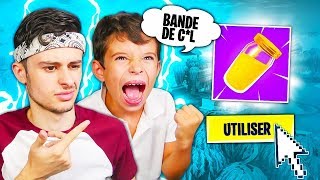 MON PETIT FRÈRE INSULTE SALEMENT FORTNITE À CAUSE DE CE SECRET ! IL ME FRAPPE... ?