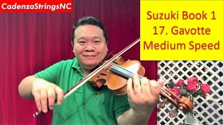 Gavotte | Suzuki Violin Book 1 | Medium Speed