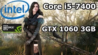Intel Core i5-7400 \ Nvidia GTX 1060 3GB \ The Witcher 3: Wild Hunt \ mix of high ultra @1080p