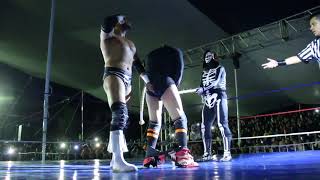 Murder Clown y Monster Clown vs la Parka y el Texano Jr en Texcoco