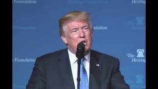? President Donald Trump Delivers EXPLOSIVE Speech at The Heritage Foundation Event Washington DC