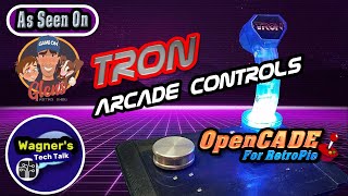 Build a TRON Arcade Controller & GRS Controls+OpenCADE+MAME+RetroPie or PC: 3D-Printed TRON Panel!