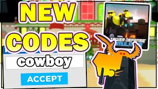 NEW TOWER DEFENSE SIMULATOR CODES ON ROBLOX! ⚡GOLDEN COWBOY⚡All Tower Defense Simulator Codes 2020